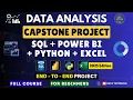 Data Analysis Capstone Project Power BI SQL Python Excel End to End Edition 2025