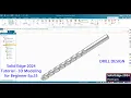 Solid Edge 2024 tutorial - 3D Modeling for Beginner Ep 55 Drill