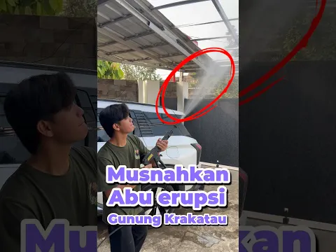 Bersihin Abu erupsi #minivlog #anakdesa #comedy