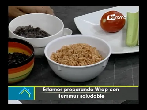 Hoy en la Cocina: Estamos preparando Wrap con Hummus saludable