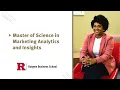 Learn to drive business growth through strategy and data in Rutgers Masters in Marketing Analytics