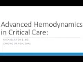 Advanced Hemodynamics