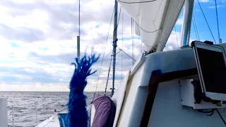 CATAMARAN SAILING: Breaking Lines in GUSTY Conditions!