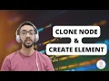cloneNode createElement Javascript 101 DOM Manipulation Part 10