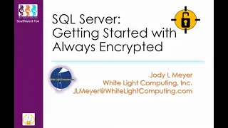 SQL Server Getting Started With Always Encrypted