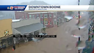 Boone NC Inundated with flooding