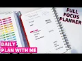 PLAN WITH ME FULL FOCUS DAILY PLANNER