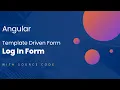 Log in form Angular template driven form Angular 15 forms Angular Material