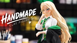 Making MALFOID 💚 Female Draco Malfoy Handmade Clay Figure