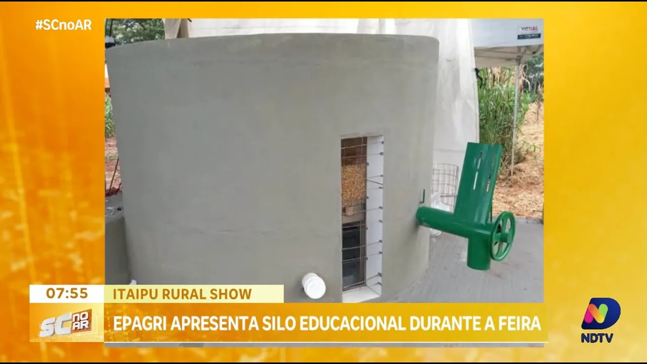Itaipu Rural Show: Epagri apresenta silo educacional durante a feira