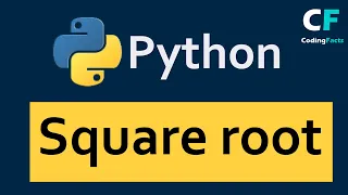 How To Find Square Root Of Number In Python CodingFacts