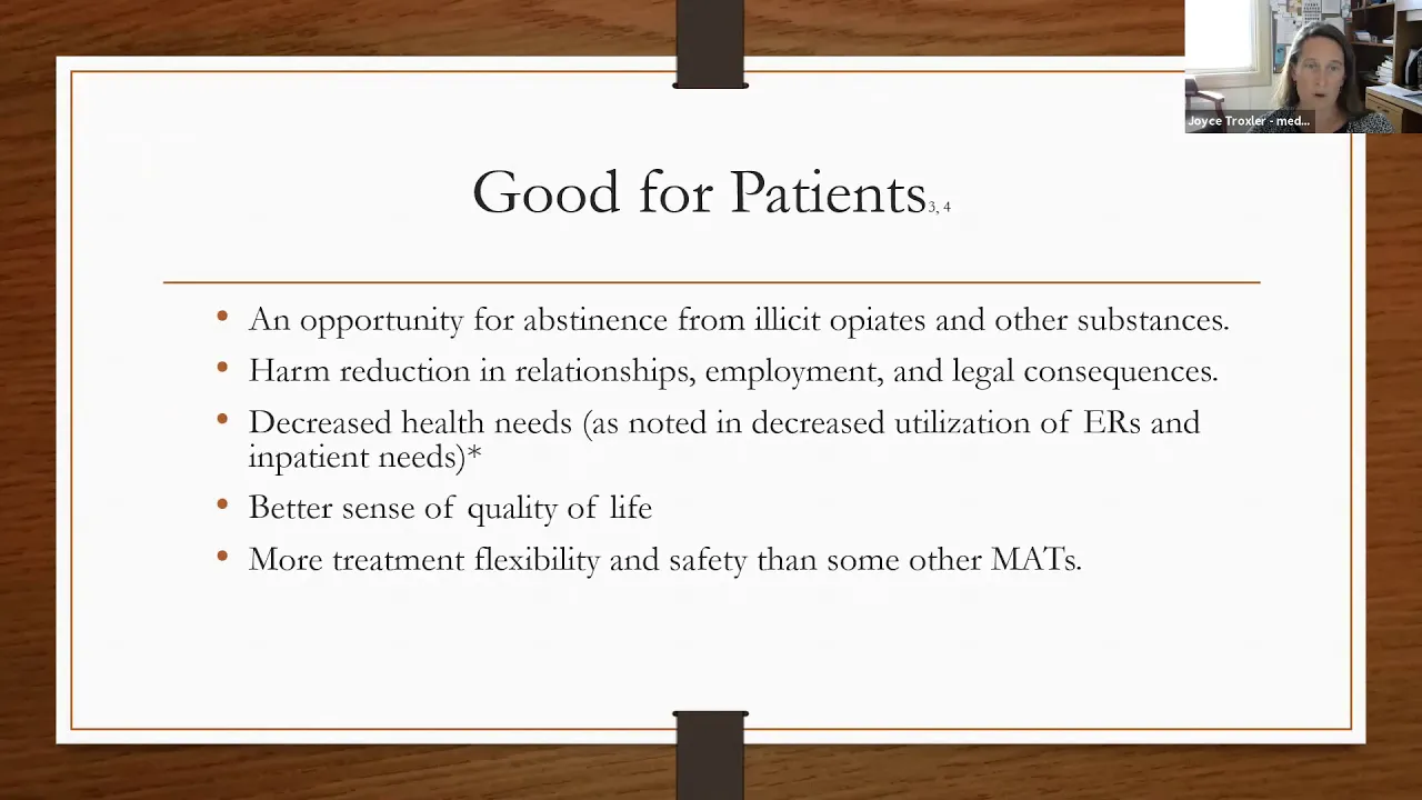 “Buprenorphine, A Slice of the Pie”, Joyce Troxler, MD