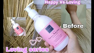 Battle Body Lotion Scarlett Varian Happy Vs Loving | Review Loving Series scarlett whitening