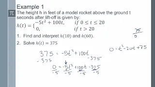 Int 3 1-4-3 Function Notation Modeling with Functions