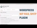 WordPress SMTP Plugin configuration fix SMTP error