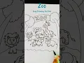 Easy Animals Drawing for Kids How to Draw A Zoo Z for Zoo Drawing Easy Cute Animals Drawing