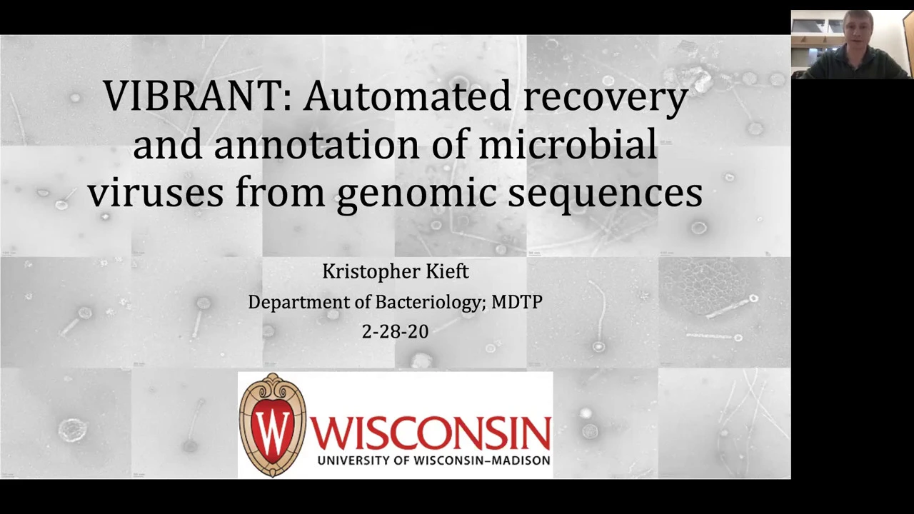 Webinar: VIBRANT: Automated Recovery and Annotation of Microbial Viruses from Genomic Sequences