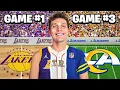 Going to a NBA NFL and MLB game in 24 hours