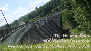 Nepaug Dam and MDC Nepaug Reservoir New Hartford Canton Collinsville CT Dam in Connecticut