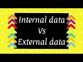 Internal data vs Extert data