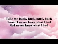 Lewis Thompson ft. David Guetta - Take Me Back Lyrics
