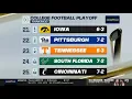 College Football Playoff Top 25 Rankings Show November 11th 2025