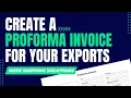 Create a Proforma Invoice for Your Exports with Shipping Solutions