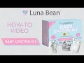 Luna Bean Baby Casting Kit Easy DIY Hand Foot and Bum Casting Instructions