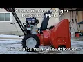 212cc Harbor Freight Predator Engine on a 24 Craftsman Snowblower Cold Start