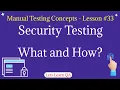 Lesson 33 - Manual Testing Concepts