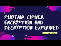 PlayFair Cipher Basics Explained with Solved Example Encryption and decryption explaination