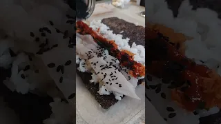 Sushi Rolls from fresh caught Mahi and King Mackerel, Sailboat Living! #sailboats #shorts #sushi