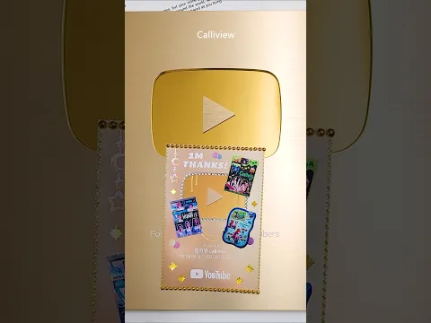 Scrapbooking | Gold Play Button 골드버튼 다꾸 Journaling #unboxing