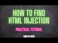 What is HTML Injection Bug Bounty series HTML Injection Practical Tutorial