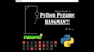 Hangman Demo Python Pygame Module Programming Beginners