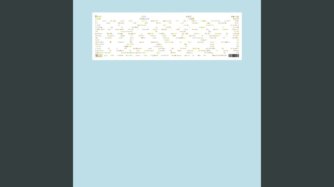 Sun Drums and Soil (Sa Ra Remix)