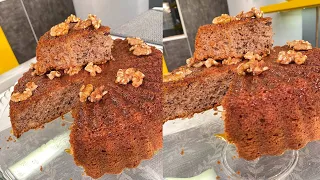 طريقة عمل كيكة الموز بالكراميل العزومة مع الشيف فاطمة أبو حاتي 