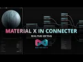 MaterialX in Connecter Native Support Node Graph Editor