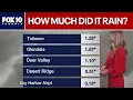 Preliminary rain totals Wednesday night in the Phoenix area FOX 10 Phoenix