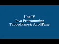 Tabbed Pane ScrollPane in Java Swing
