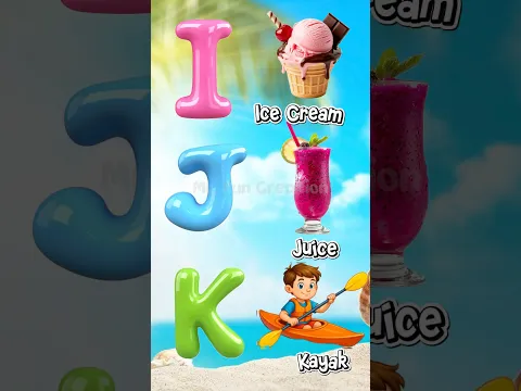 Kosakata Seru Bertema Musim Panas! ✨⛱️ Summer ABC Words I-P #shorts