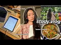 study vlog ☁️ productive days in my life as a college student, christmas crafts \u0026 grocery shopping