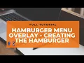Hamburger Menu Overlay--2 Creating The Hamburger HTML CSS CRASH COURSE Full Tutorial