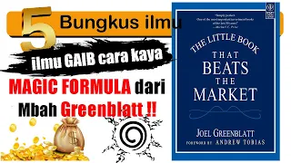 pasti kaya pakai magic formula buku little book that beats the market joel greenblatt 
