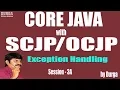 Core Java with Exception Handling Part-3A Checked vs Unchecked Exceptions