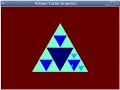Sierpinski triangle animation on Python