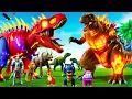 Download Lagu Tyrannosaurus Rex vs Hulk and Spiderman – Epic Superhero Dinosaur Battle