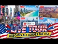 Famous USA Cities Webcam Tour Las Vegas NYC Miami Hollywood Stream of American Life