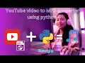 YouTube to MP3 converter using python day 1