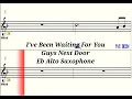 Download Lagu I've Been Waiting For You - Eb Alto Saxophone - Play Along  Sheet Music  Backing Track
